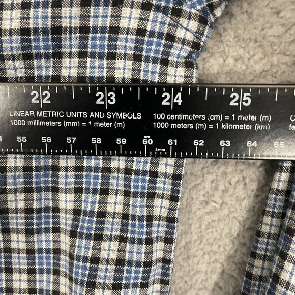 Vintage FUBU Shirt Men L Blue Plaid Long Sleeve Casual Button Down - Picture 8 of 10